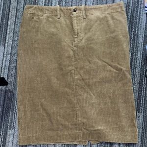 Vintage Ralph Lauren Corduroy Pencil Skirt Size 14 Knee Length